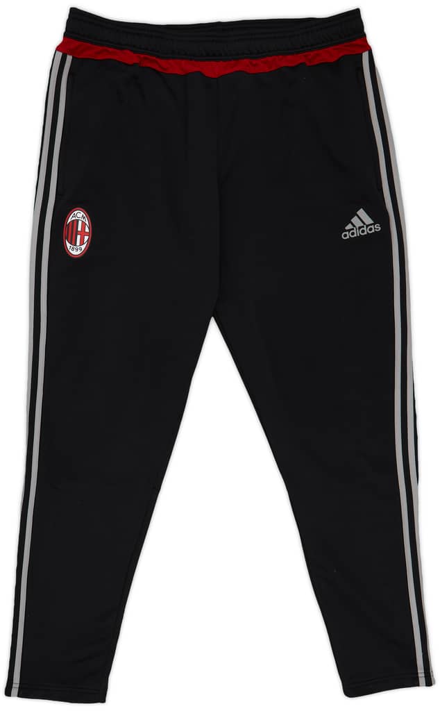 2015-16 AC Milan adidas Track Pants/Bottoms - 9/10 - (XL)