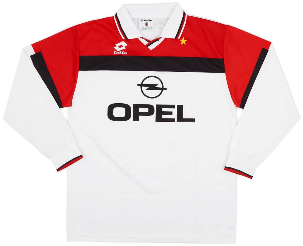 1994-95 AC Milan Away L/S Shirt - 8/10 - (L)