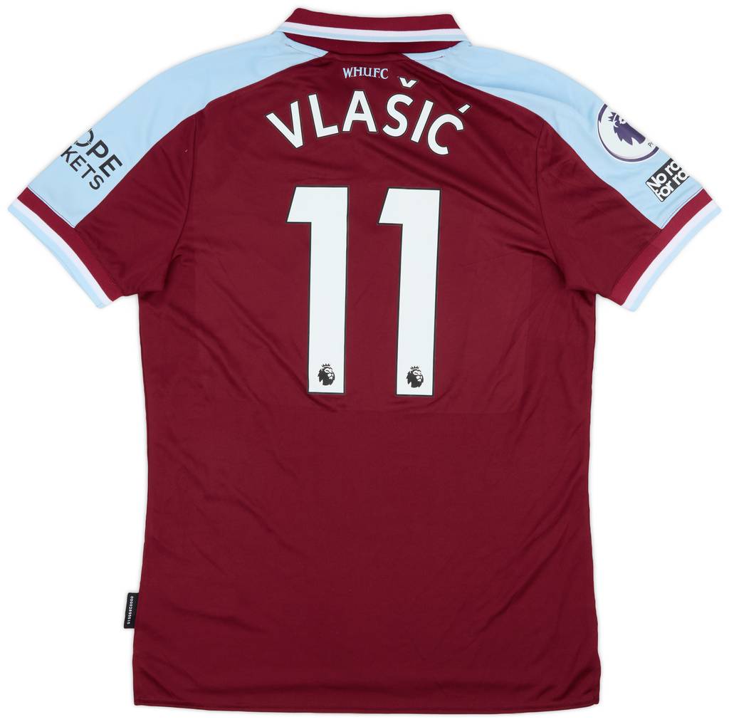 2021-22 West Ham Match Issue Home Shirt Vlasic #11