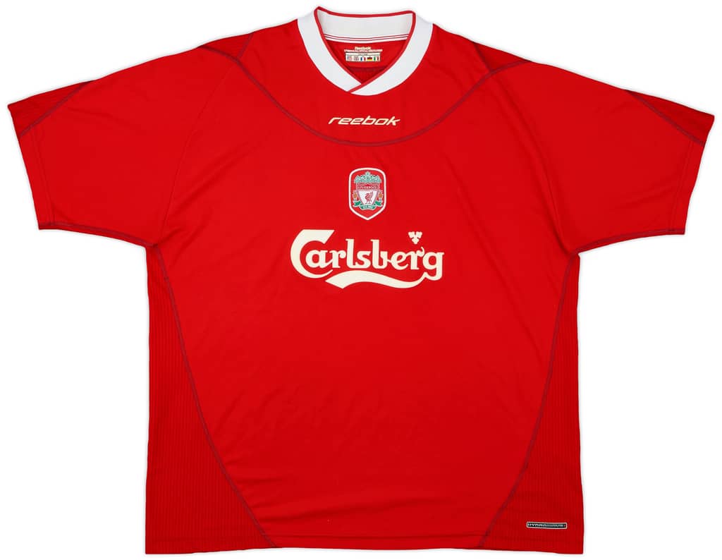 2002-04 Liverpool Home Shirt Diouf #9 - 8/10 - (XL)