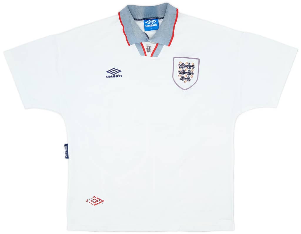 1993-95 England Home Shirt - 6/10 - (L)