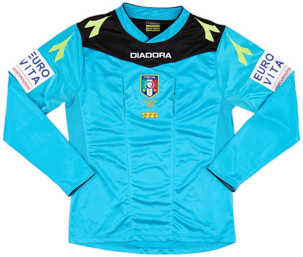 2015-16 Italy Diadora Referee L/S Shirt - 8/10 - (S)