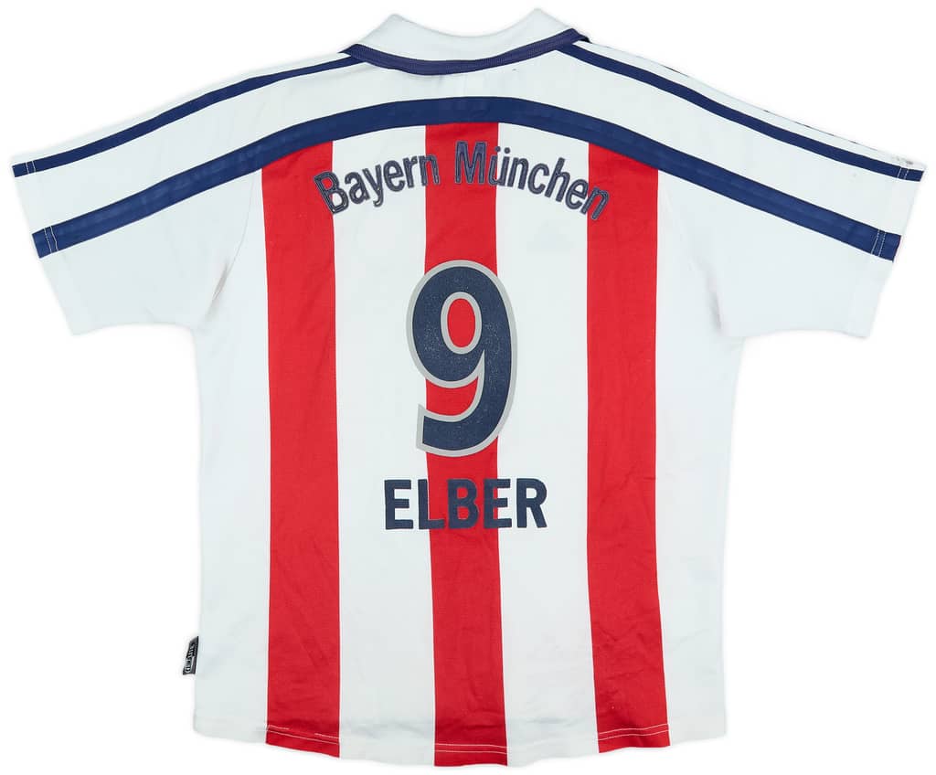 2000-01 Bayern Munich Away Shirt Elber #9 - 5/10 - (XL.Boys)