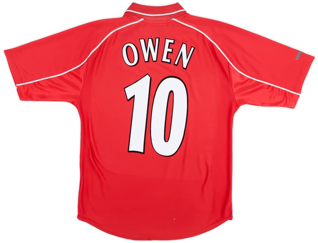 2000-02 Liverpool Home Shirt Owen #10 - 7/10 - (S)
