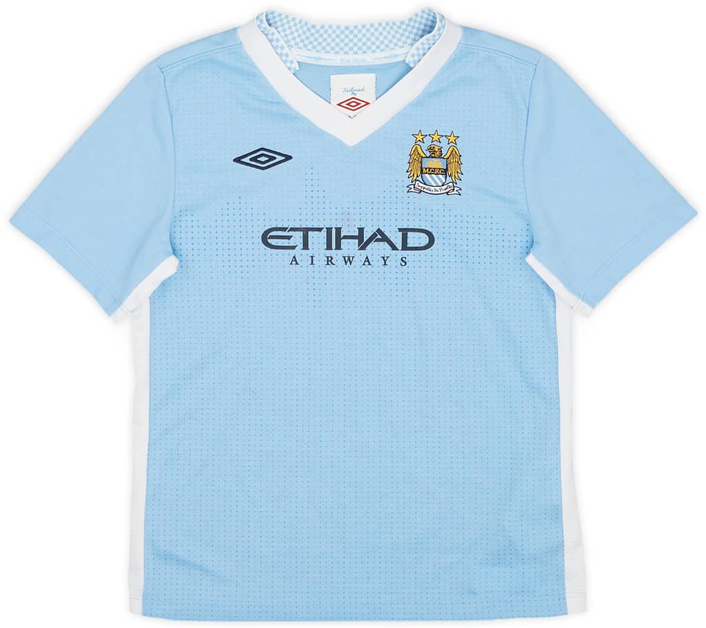 2011-12 Manchester City Home Shirt - 8/10 - (6-7 Years)