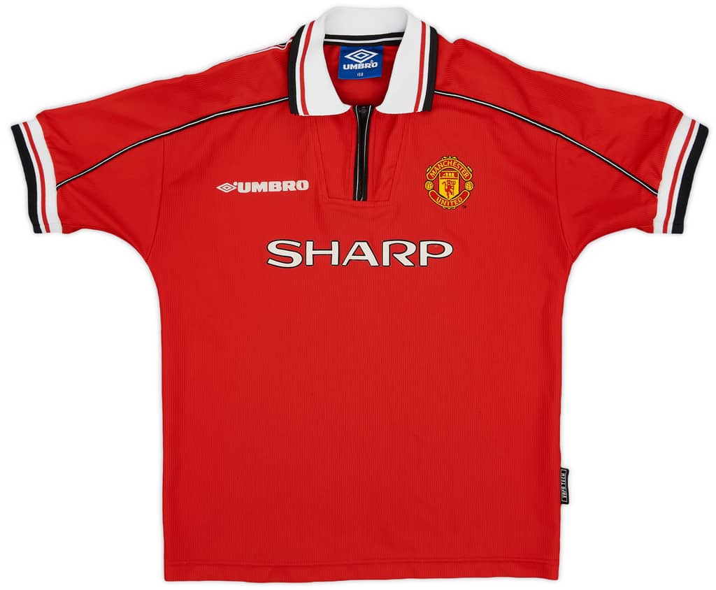 1998-00 Manchester United Home Shirt - 8/10 - (L.Boys)