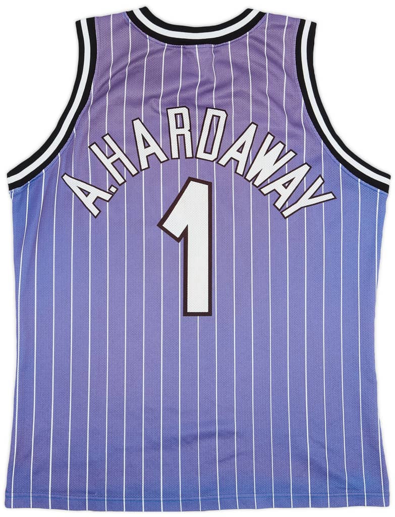 1994-98 Orlando Magic A.Hardaway #1 Champion Away Jersey - 5/10 - (L)