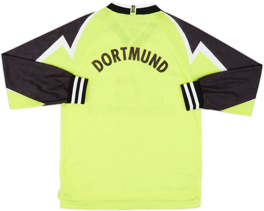1995-96 Borussia Dortmund Home L/S Shirt - 9/10 - (L.Boys)