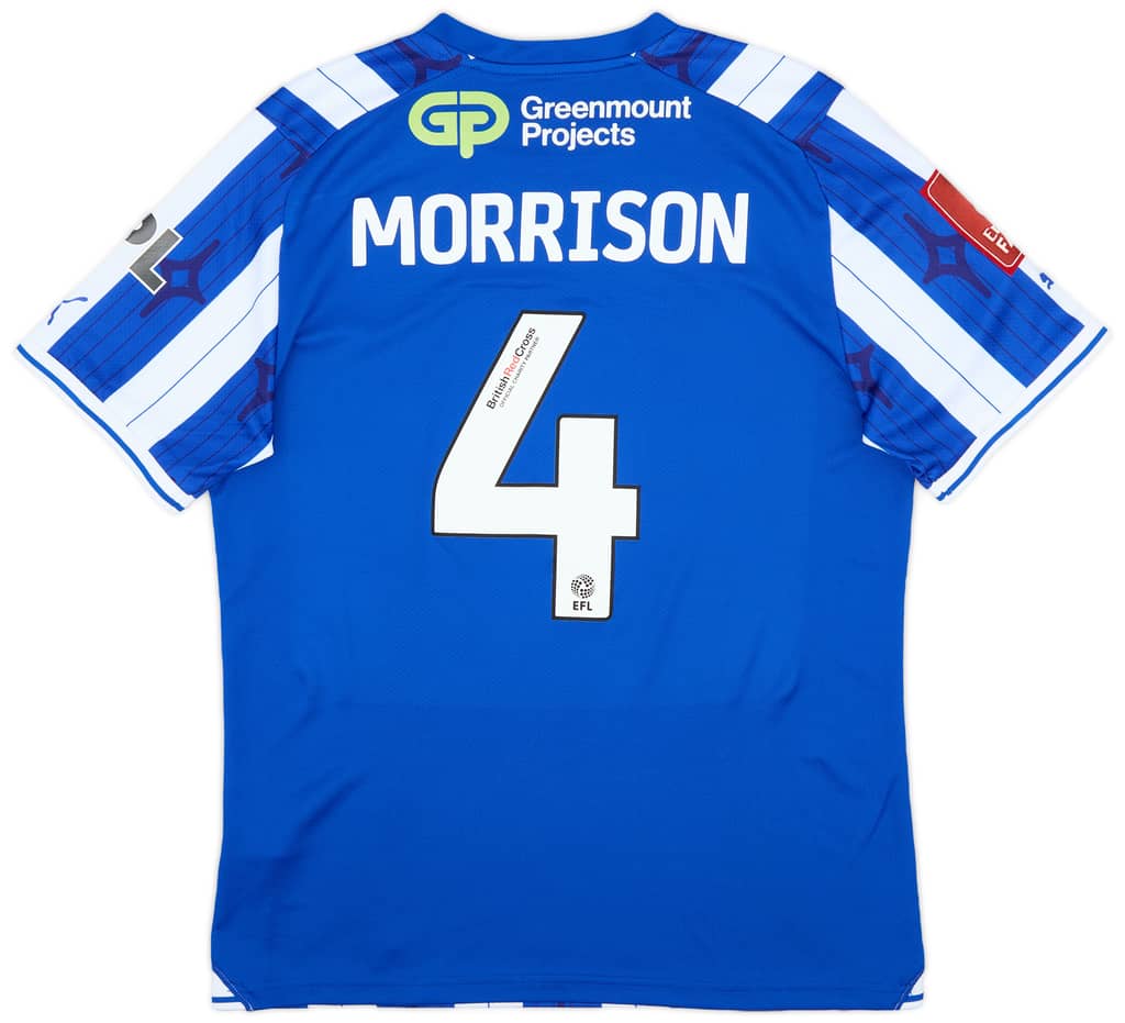 2023-24 Wigan FA Cup Match Issue Home Shirt Morrison #4