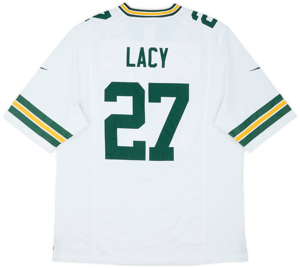 2013-16 Green Bay Packers Lacy #27 Nike Game Away Jersey - 6/10 - (L)