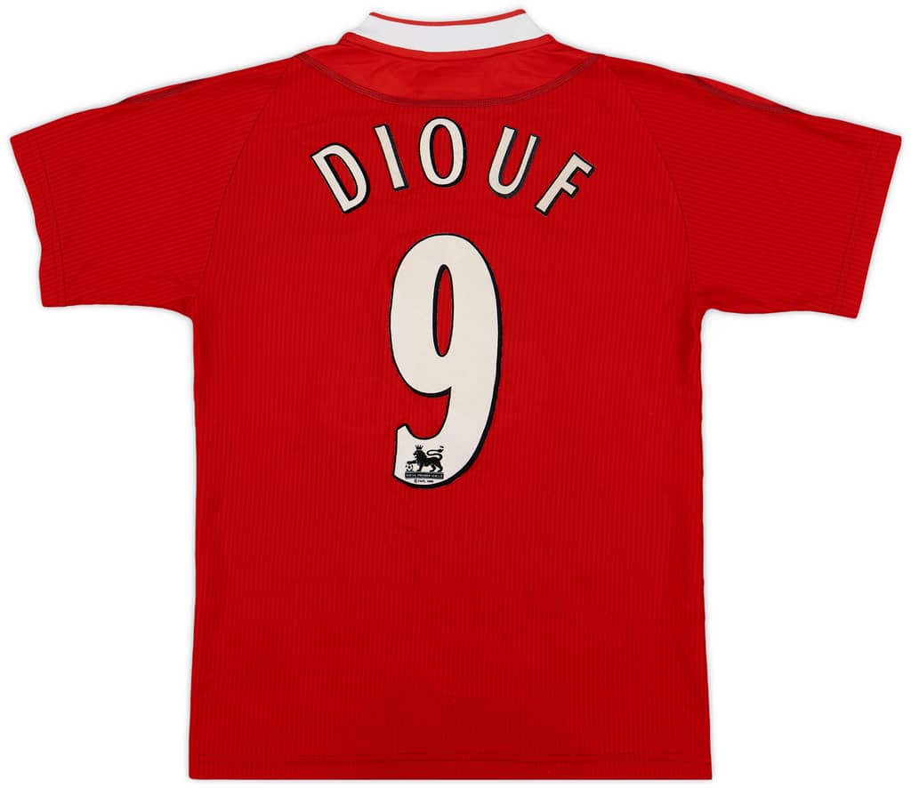 2002-04 Liverpool Home Shirt Diouf #9 - 8/10 - (XS)