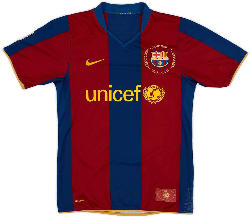 2007-08 Barcelona Home Shirt Messi #19 - 5/10 - (S)