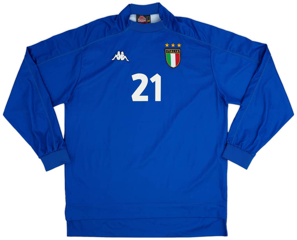 1998-99 Italy Home L/S Shirt #21 - 7/10 - (L)