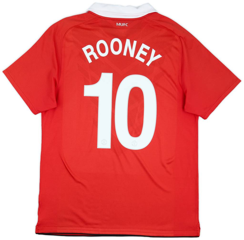 2010-11 Manchester United Home Shirt Rooney #10 - 5/10 - (L)