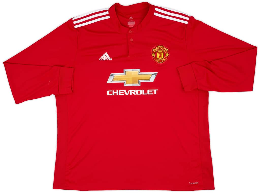 2017-18 Manchester United Home L/S Shirt Mata #8 - 8/10 - (XXL)