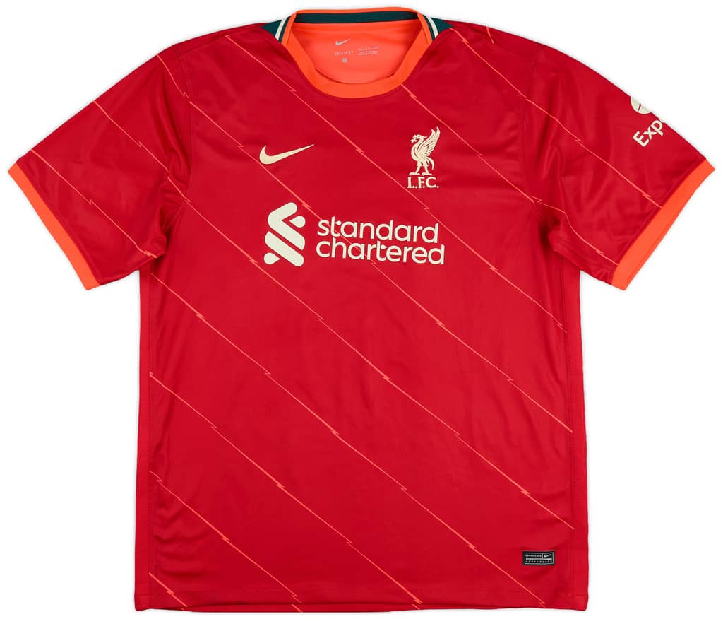 2021-22 Liverpool Home Shirt Virgil #4 - 6/10 - (4XL)