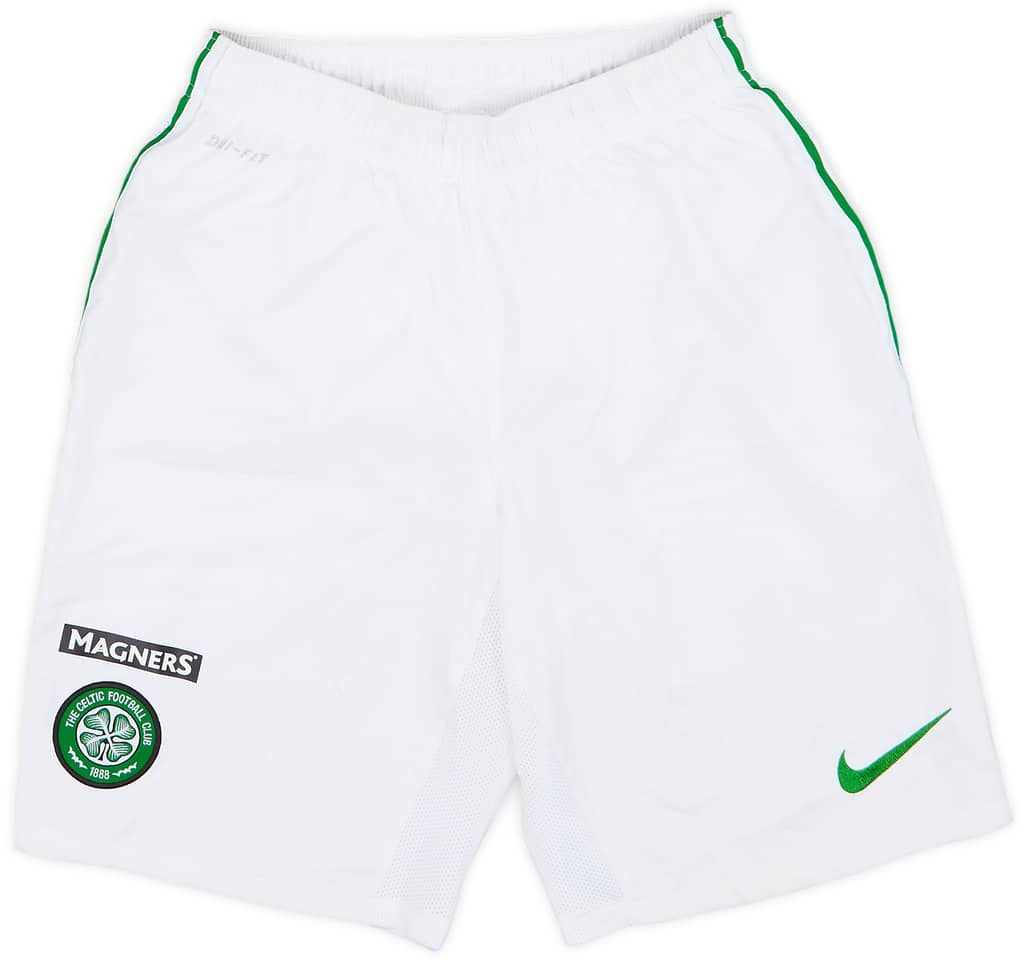 2013-15 Celtic Home Shorts - 8/10 - (S)