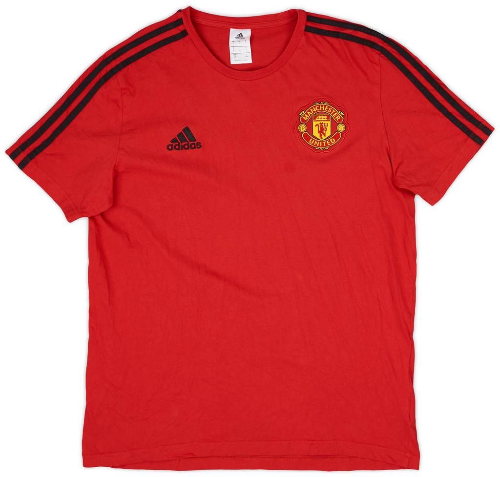2018-19 Manchester United adidas Cotton Tee - 8/10 - (L)