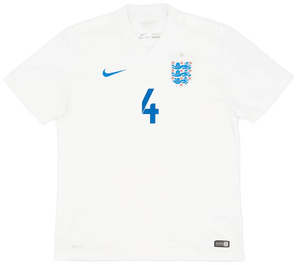 2014-15 England Home Shirt Gerrard #4 - 7/10 - (L)