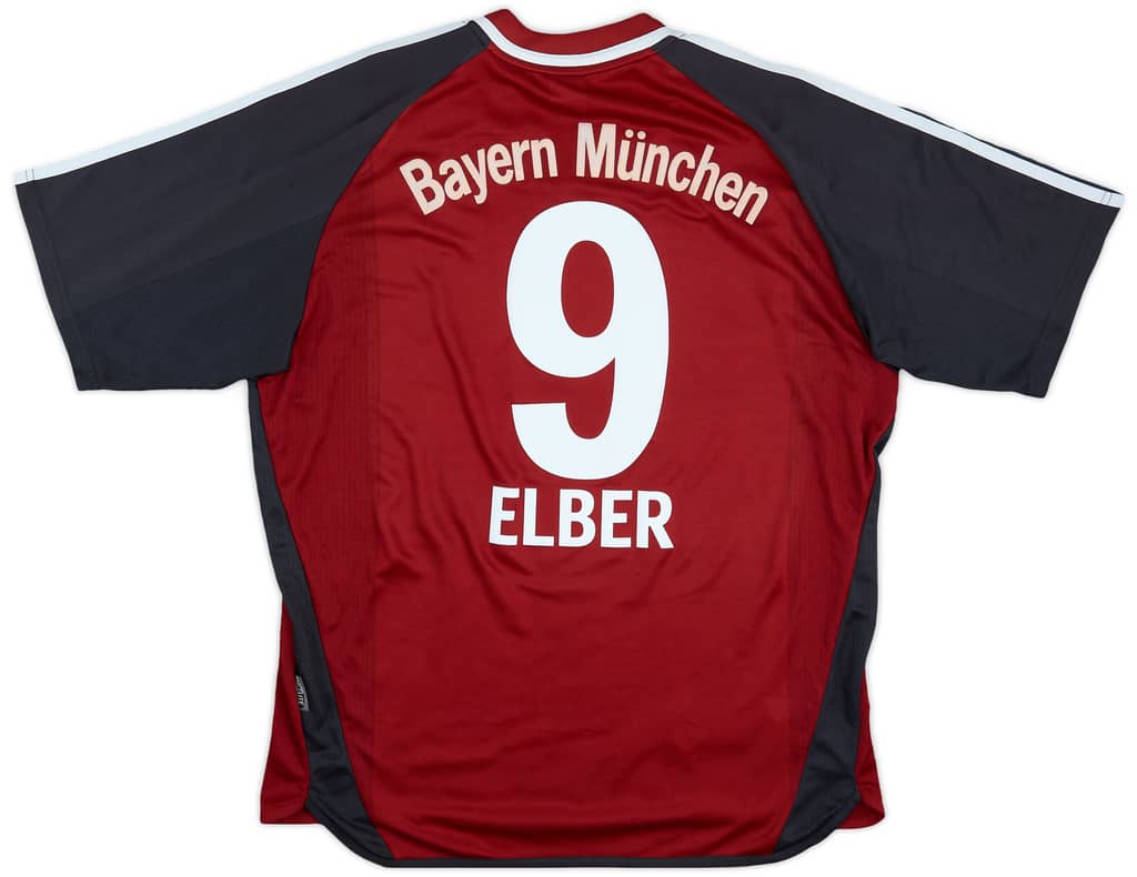 2002-03 Bayern Munich Home Shirt Elber #9 - 6/10 - (L)