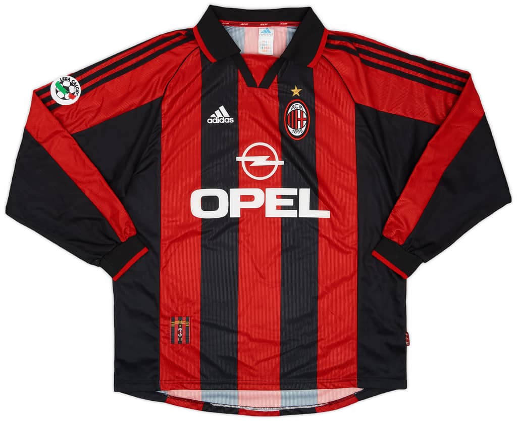 1998-99 AC Milan Match Issue Home Shirt Morfeo #30