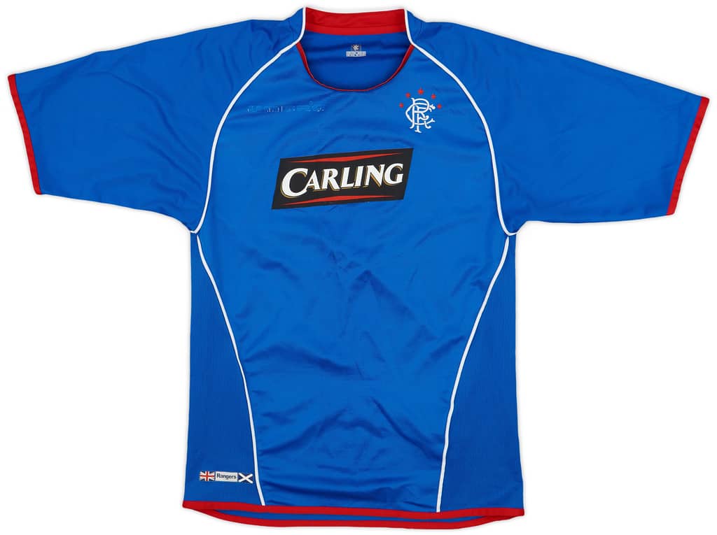 2005-06 Rangers Home Shirt - 4/10 - (Y)