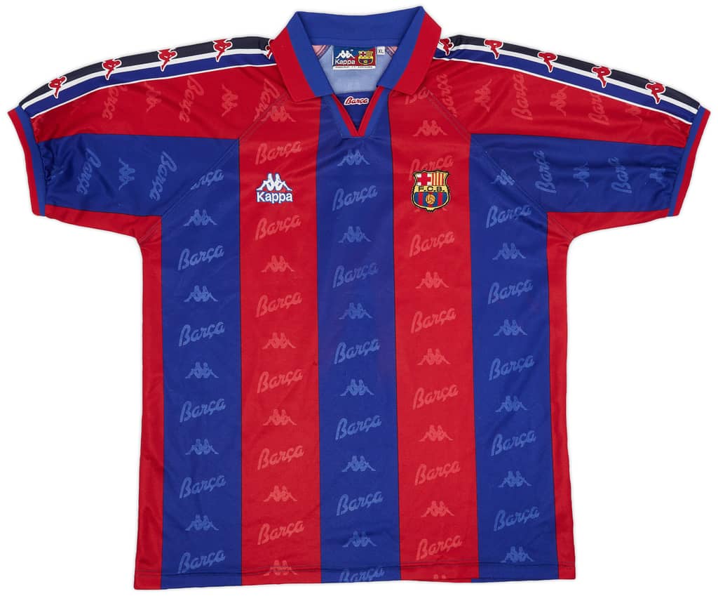 1995-97 Barcelona Home Shirt - 8/10 - (XL)