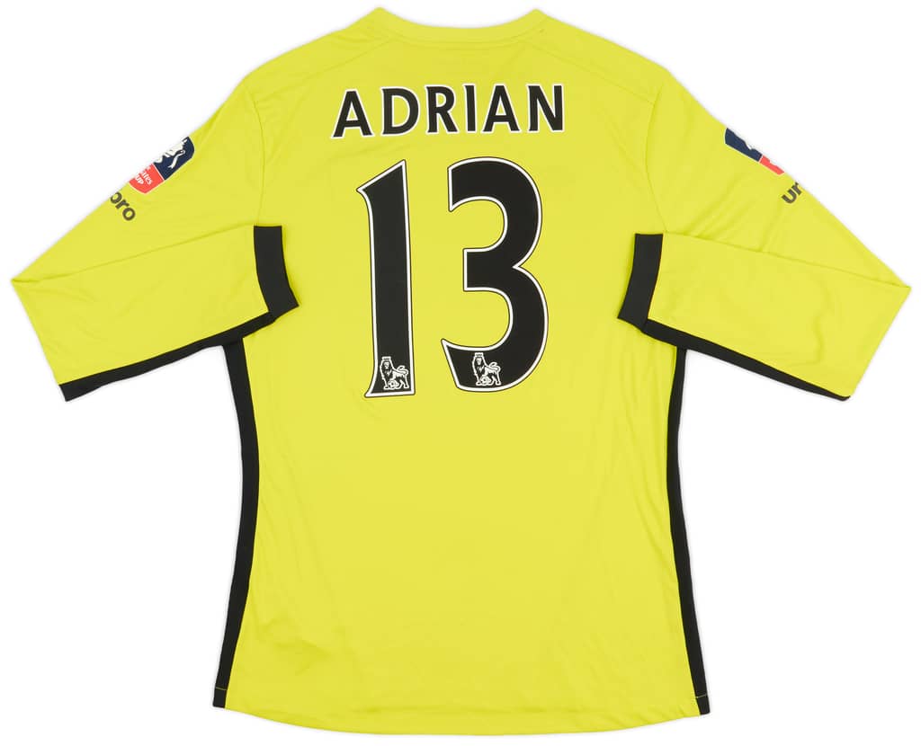 2016-17 West Ham Player Issue FA Cup GK Shirt Adrian #13