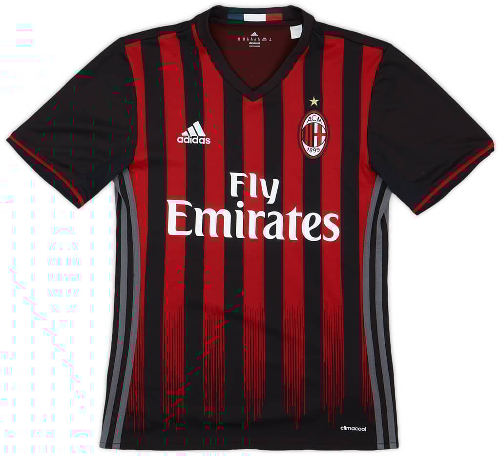 2016-17 AC Milan Home Shirt - 10/10 - (XS)