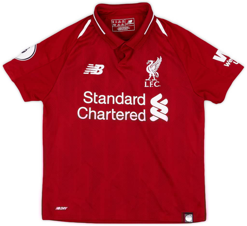 2018-19 Liverpool Home Shirt - 8/10 - (S.Boys)