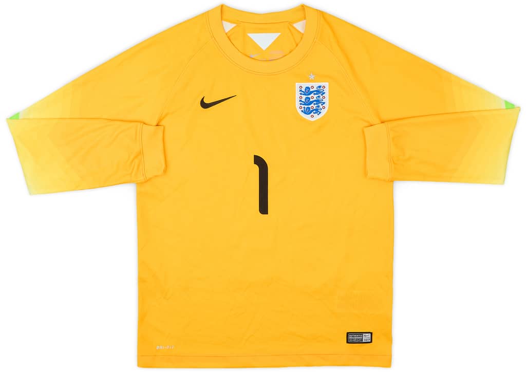 2014-15 England GK Shirt Hart #1 - 8/10 - (L.Boys)