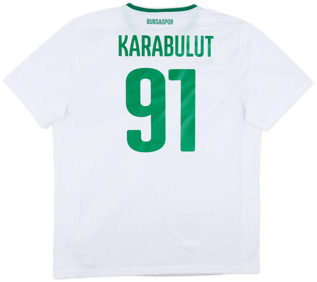 2014-15 Bursaspor Away Shirt Karabulut #91 - 8/10 - (XL)