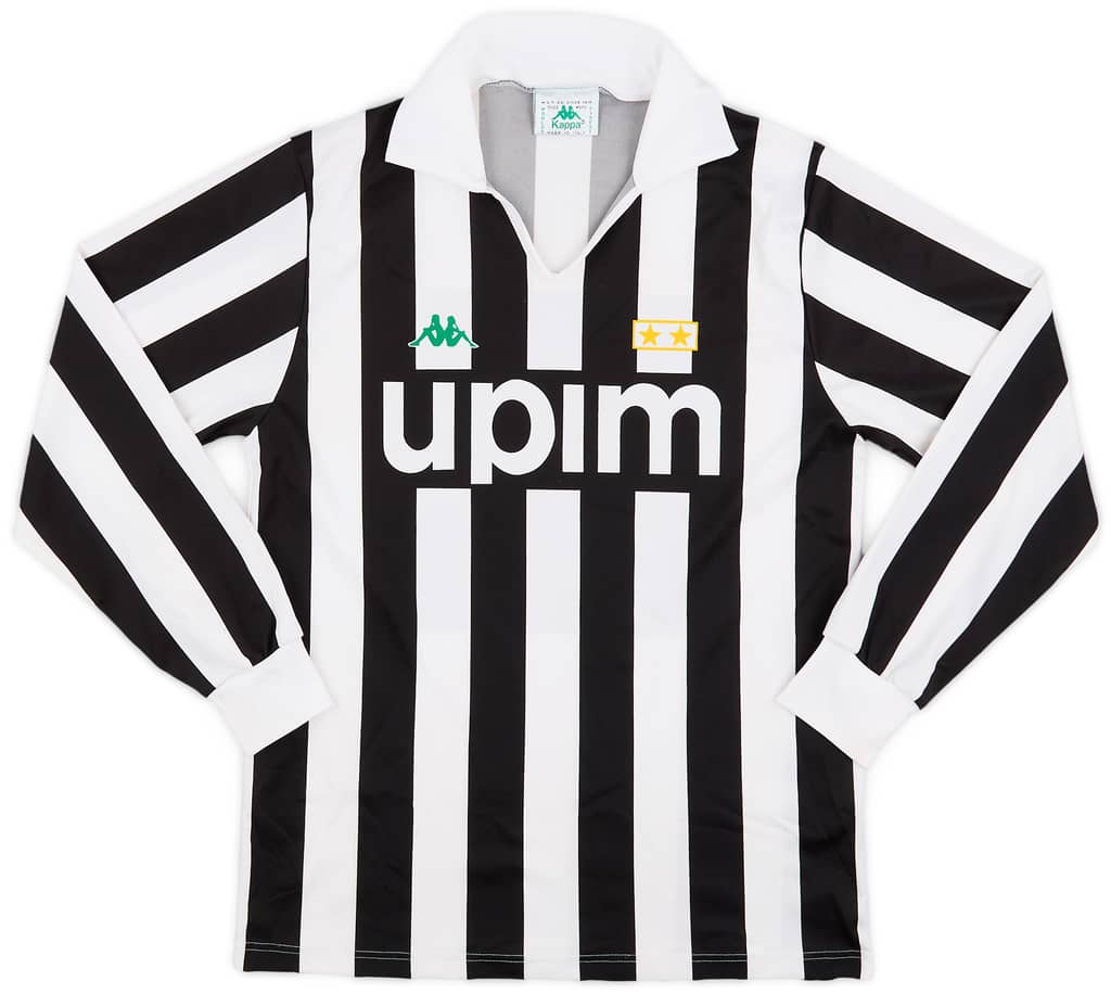 1991-92 Juventus Basic Home L/S Shirt - 6/10 - (M)