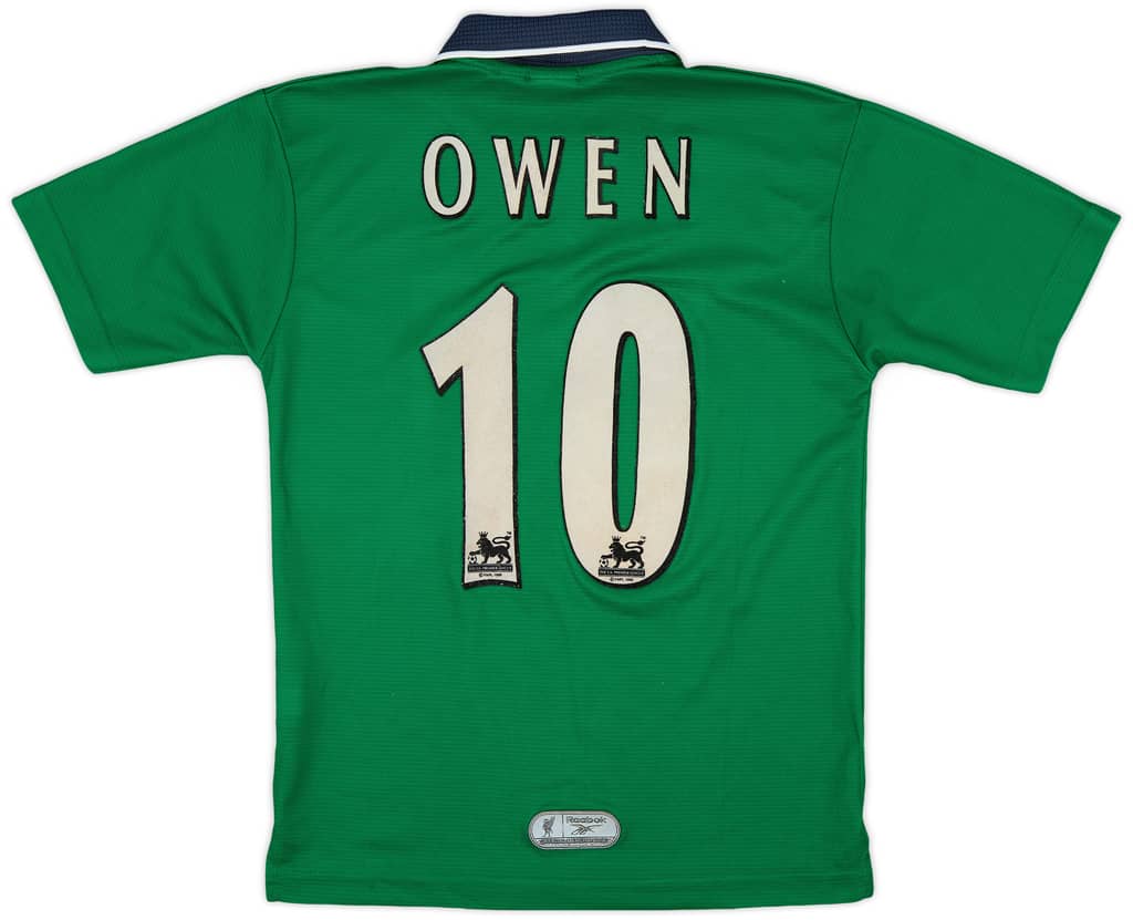 1999-00 Liverpool Away Shirt Owen #10 - 7/10 - (M.Boys)