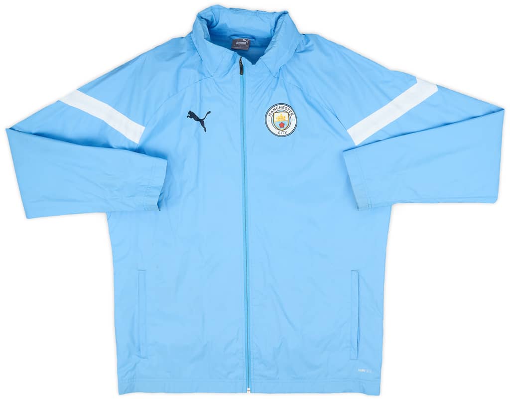 2022-23 Manchester City Puma Hooded Rain Jacket - 6/10 - (L)