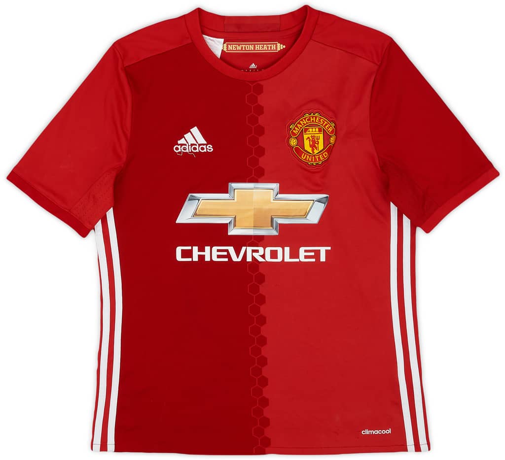 2016-17 Manchester United Home Shirt - 8/10 - (L.Boys)