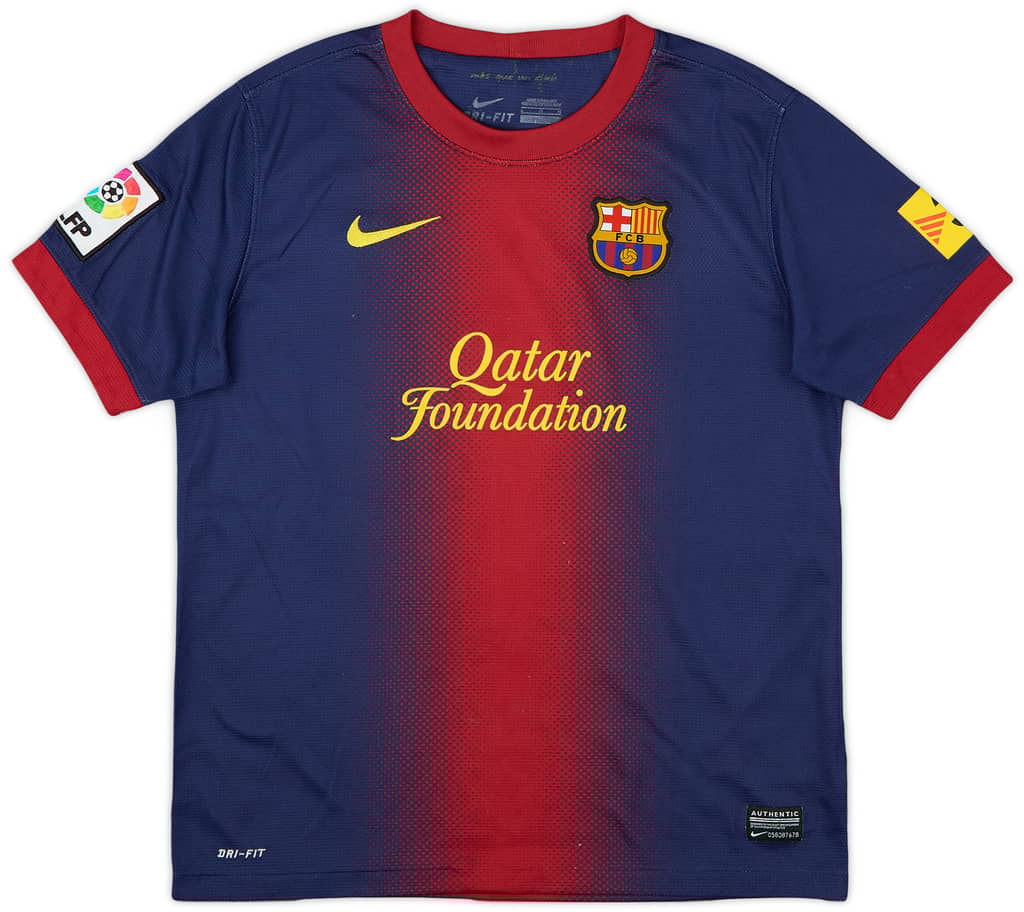 2012-13 Barcelona Home Shirt - 6/10 - (L.Boys)
