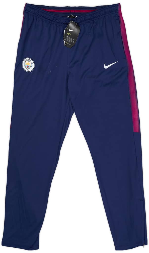 2017-18 Manchester City Nike Track Pants/Bottoms (L)