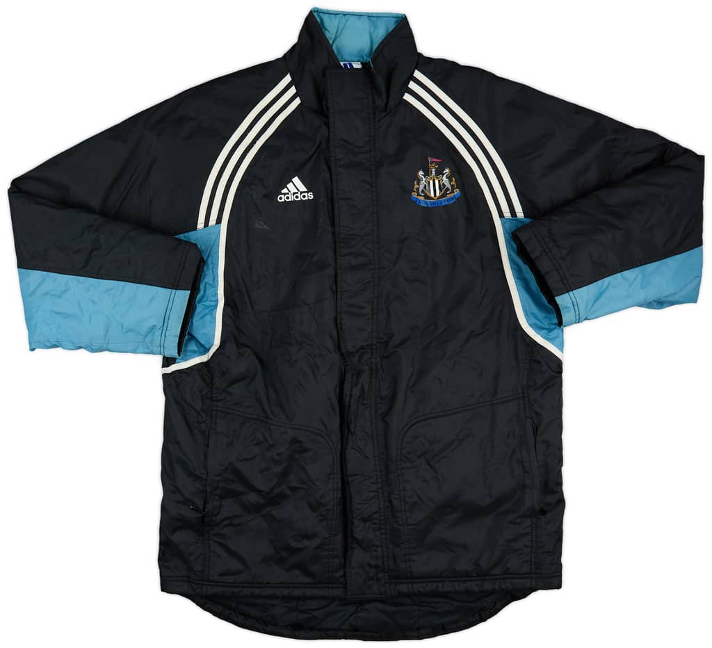 2000-01 Newcastle adidas Padded Bench Coat - 8/10 - (L/XL)