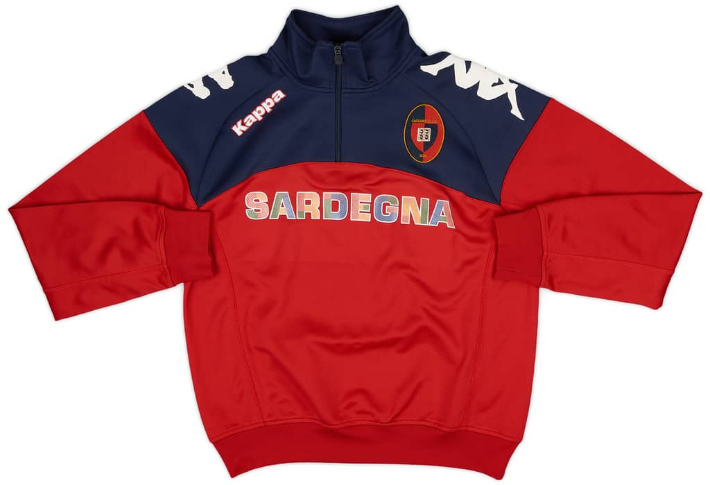 2012-13 Cagliari Kappa 1/4 Zip Drill Top - 6/10 - (S)