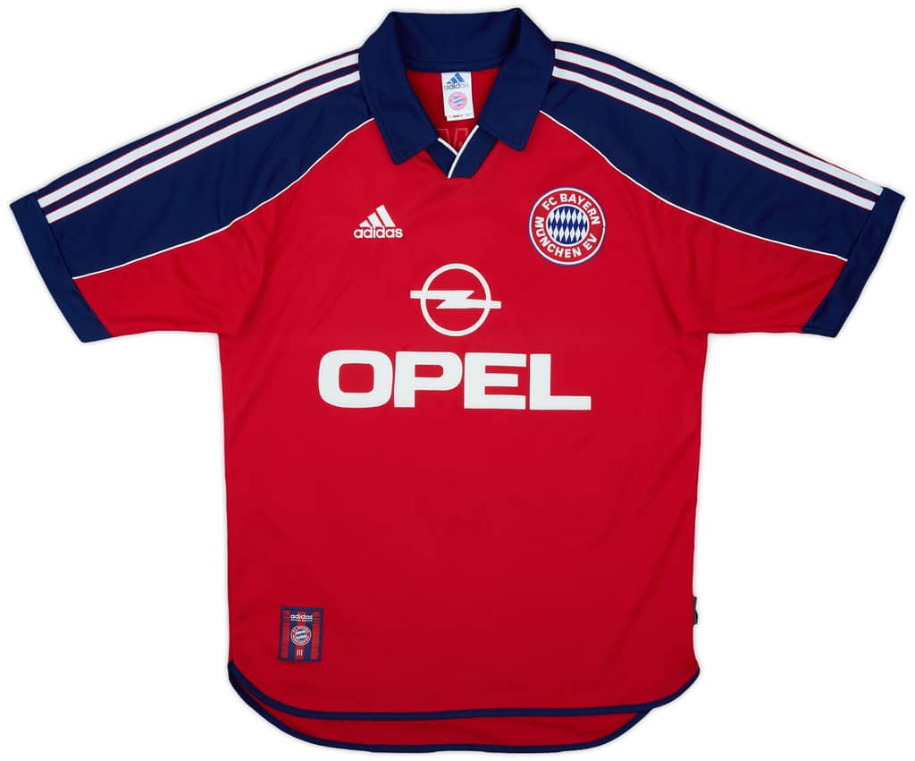 1999-01 Bayern Munich Home Shirt Elber #9 - 9/10 - (S)