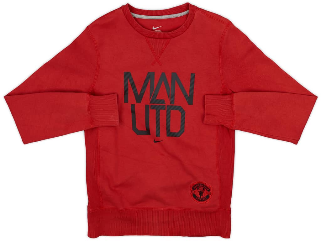 2012-13 Manchester United Nike Sweat Top - 7/10 - (S)