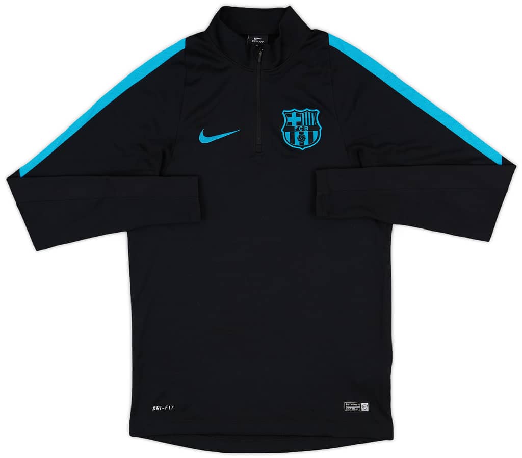 2015-16 Barcelona Nike 1/4 Zip Drill Top - 9/10 - (S)