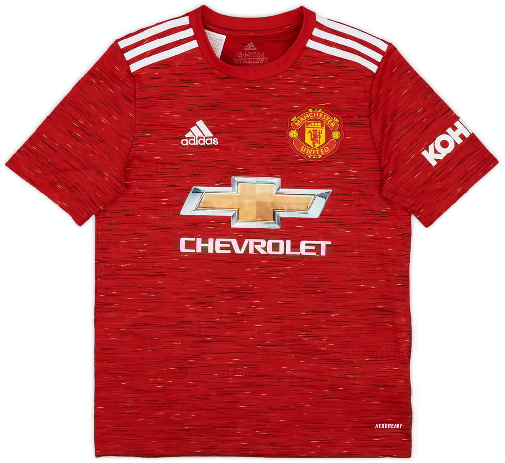 2020-21 Manchester United Home Shirt - 8/10 - (L.Boys)
