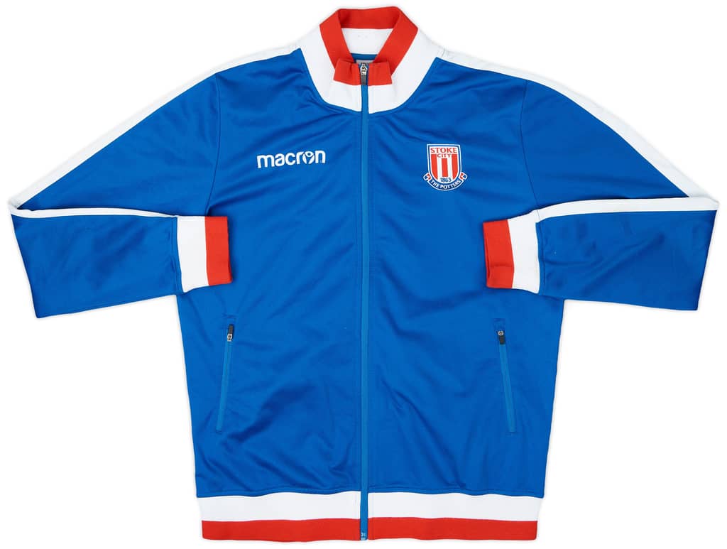 2017-18 Stoke City Macron Track Jacket - 9/10 - (XL)