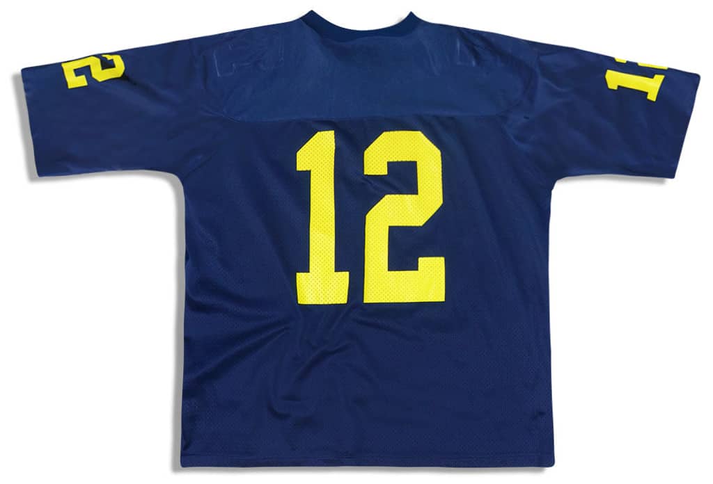 1990-93 Michigan Wolverines Powers #12 Nike Jersey (Home) L