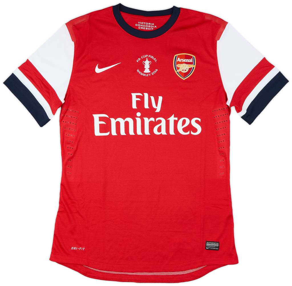 2014 Arsenal Player Issue FA Cup Final Home Shirt (L)