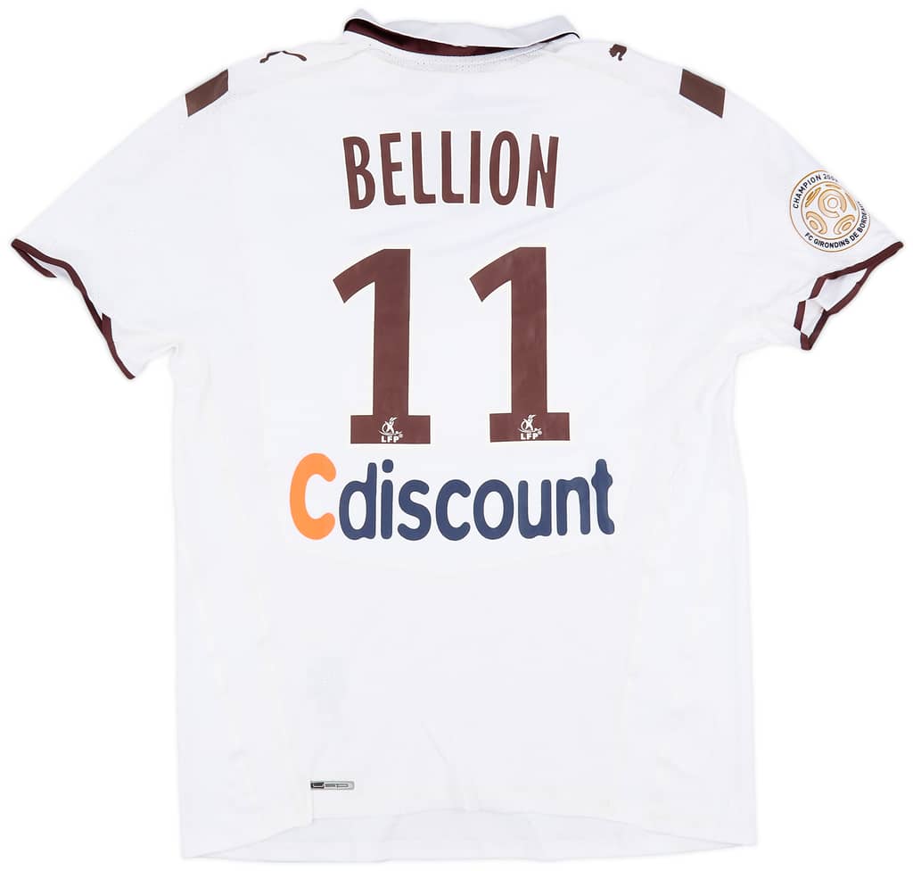 2009-10 Bordeaux Match Issue Away Shirt Bellion #11