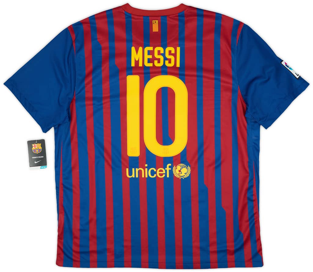 2011-12 Barcelona Home Shirt Messi #10 (XXL)