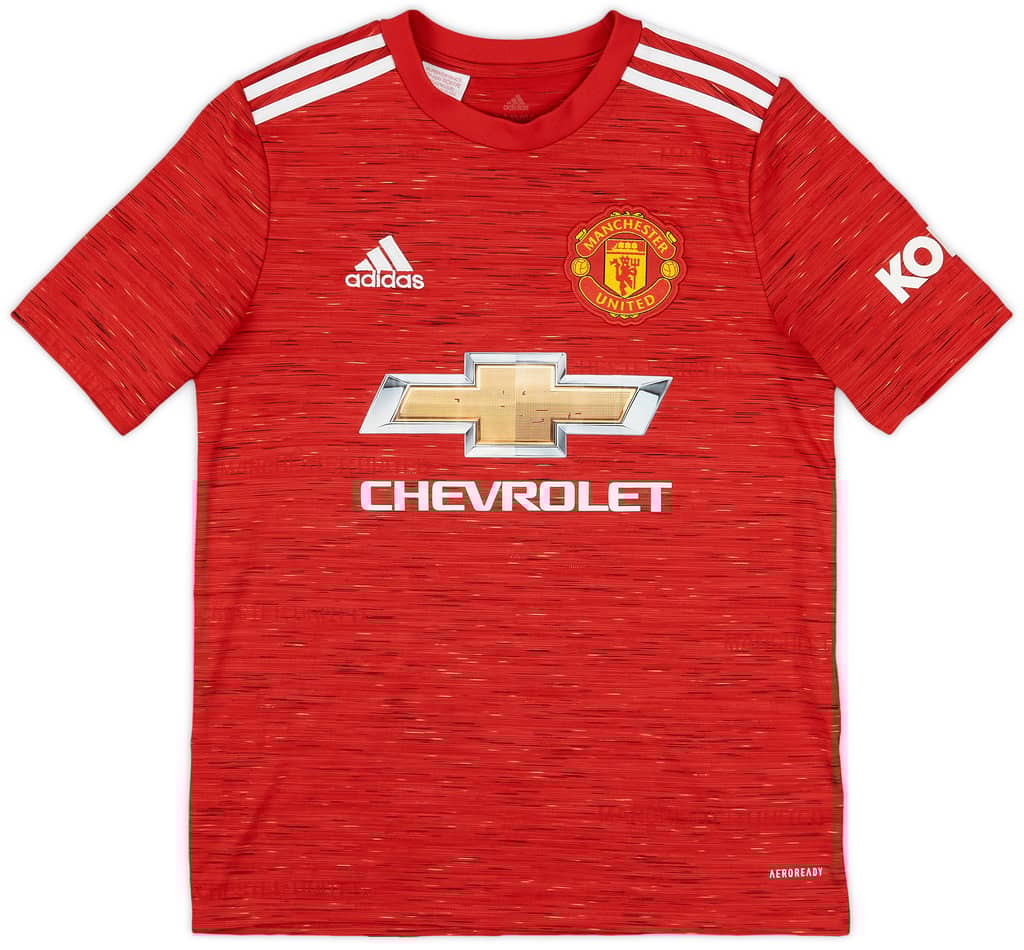 2020-21 Manchester United Home Shirt - 7/10 - (L.Boys)